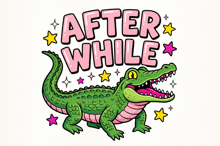 Later Gator Cute Alligator PNG