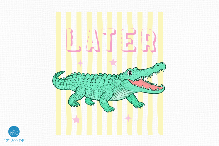 Later Gator PNG, After While Crocodile PNG example image 1