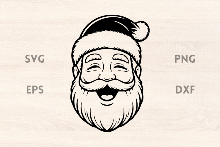 Laughing Santa Claus SVG