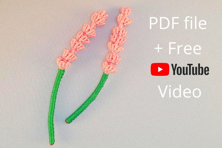 Micro Macrame Lavender DIY YouTube Transcript example image 1