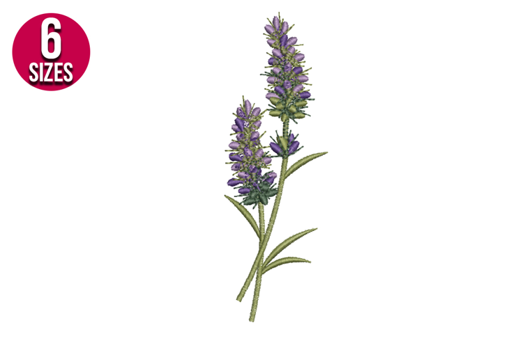 Lavender Bunch Machine Embroidery Design | Floral Pattern