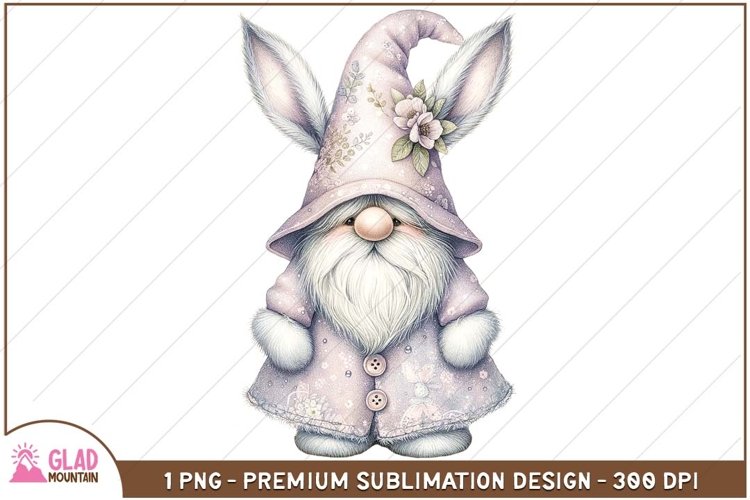 Easter Bunny Gnome sublimation png, Easter Gnome bunny png