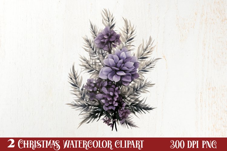 Lavender And Christmas Tree Sublimation Clipart