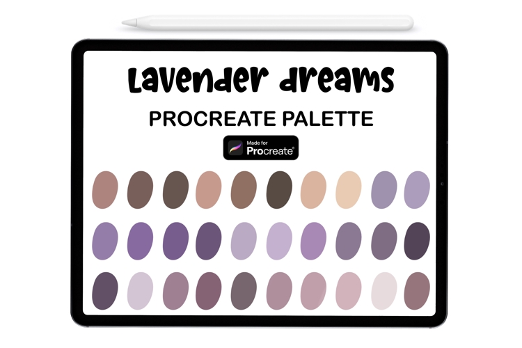 Lavender Dreams Procreate Palette - Procreate Color Palette