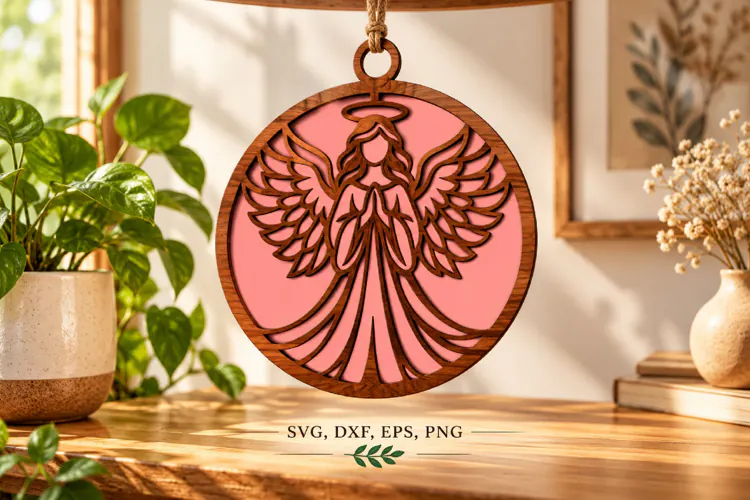 Layered Angel Ornament Christmas