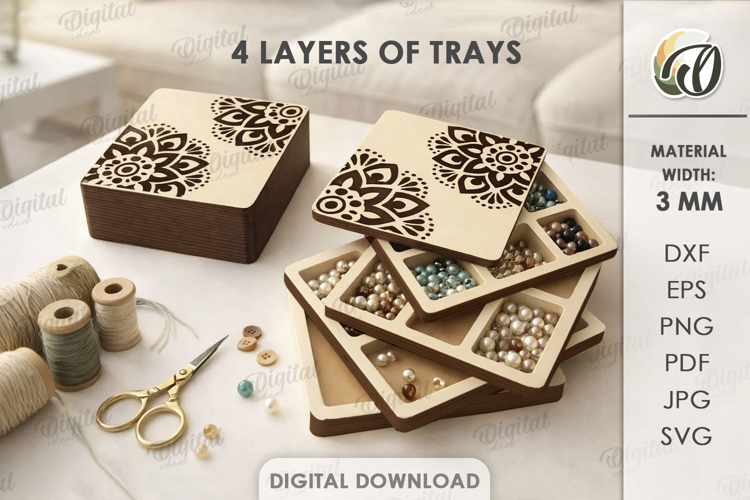 Mandala Laser Cut Files Image 13