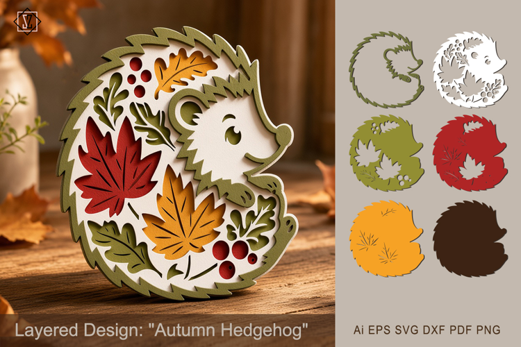 Layered Template: "Autumn Hedgehog"_2