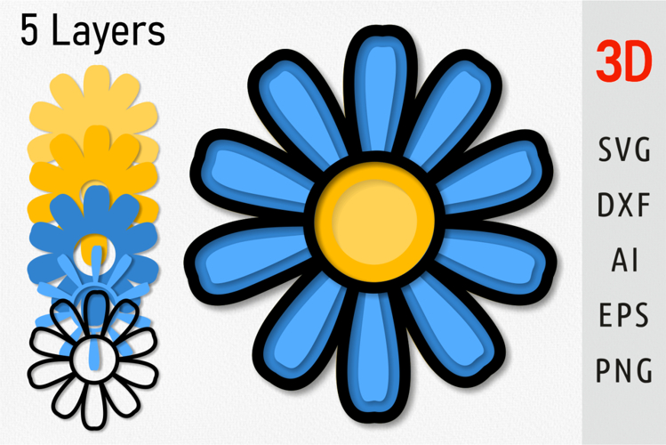 Layered Flower Svg Image 15