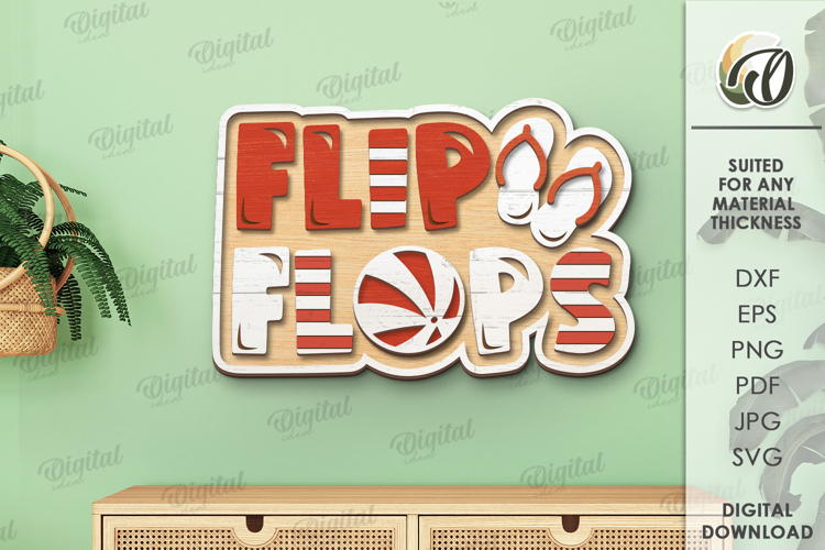 Flip Flops Svg Image 16