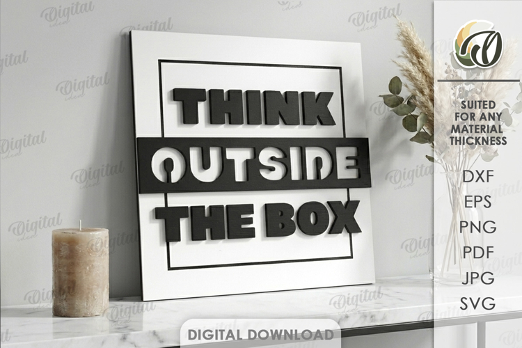 3D Layered Wall Word Art Sign Laser Cut. Wall Decor SVG