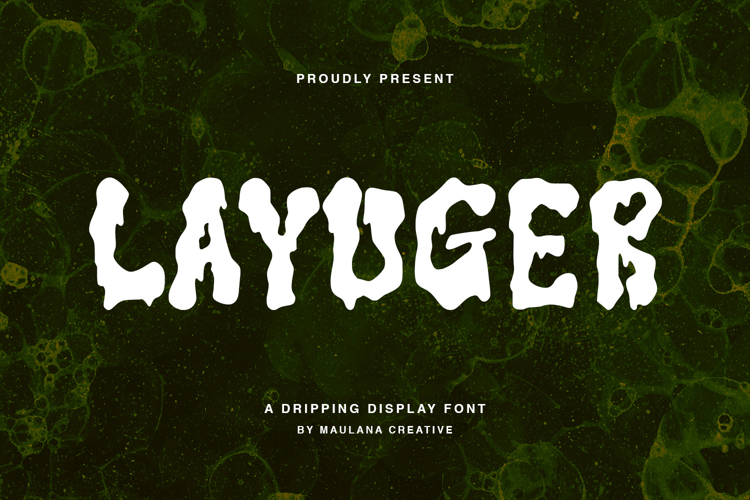 Layuger Horror Dripping Display Font
