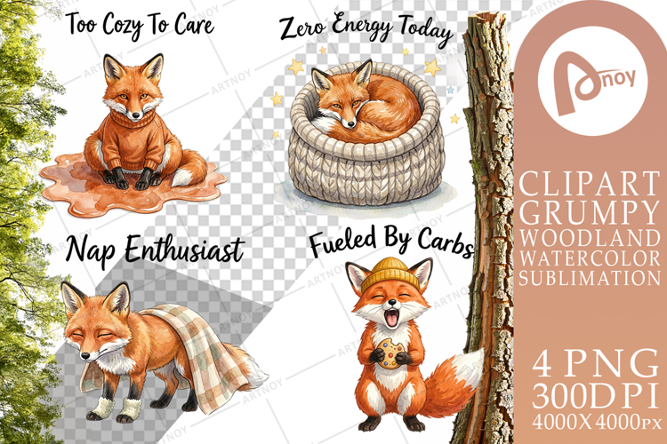Lazy Fox Cozy Hygge Sublimation