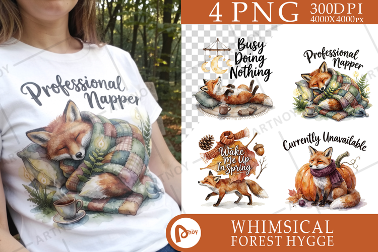 Lazy Fox Cozy Hygge Sublimation