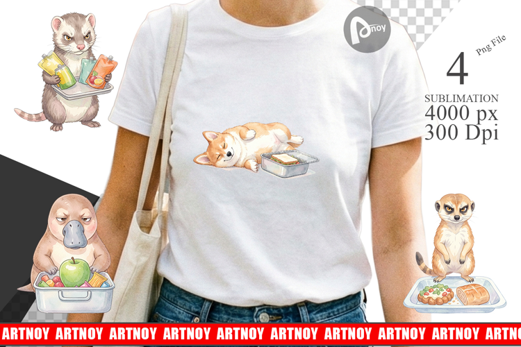 Lazy Lunch Hour Animal Sublimation