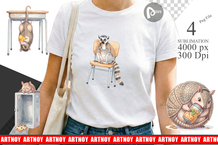 Lazy Lunch Hour Animal Sublimation