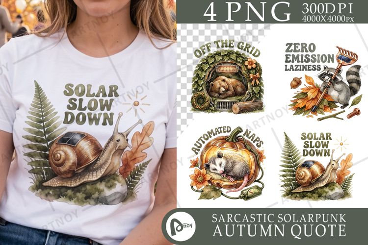 Lazy Solarpunk Sloth Sublimation