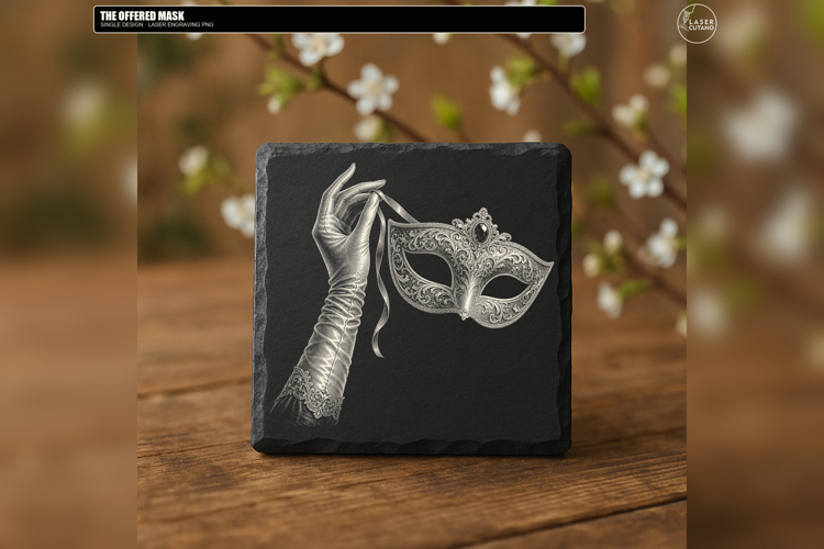 Offered Mask Gothic Laser Engraving PNG