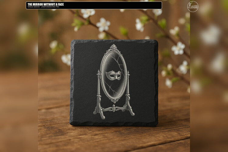 Mirror Without a Face Gothic Engraving PNG example image 1