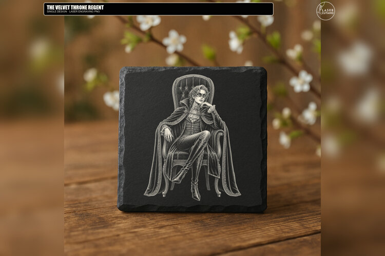Velvet Throne Regent Gothic Engraving PNG example image 1