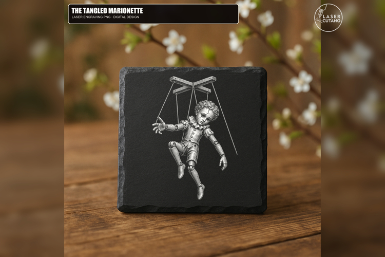 The Tangled Marionette - 1 Laser Engraving PNG Design
