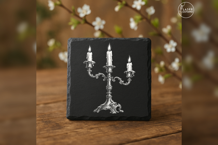 Three Remaining Flames Gothic Laser Engraving PNG