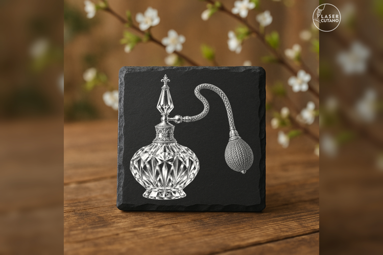 The Widow's Perfume Victorian Gothic Laser Engraving PNG