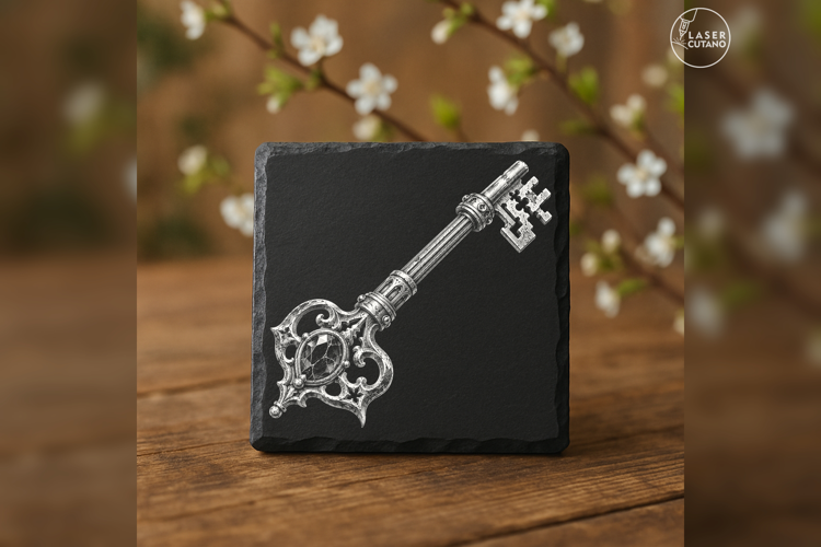 Gothic Skeleton Key Victorian Laser Engraving PNG