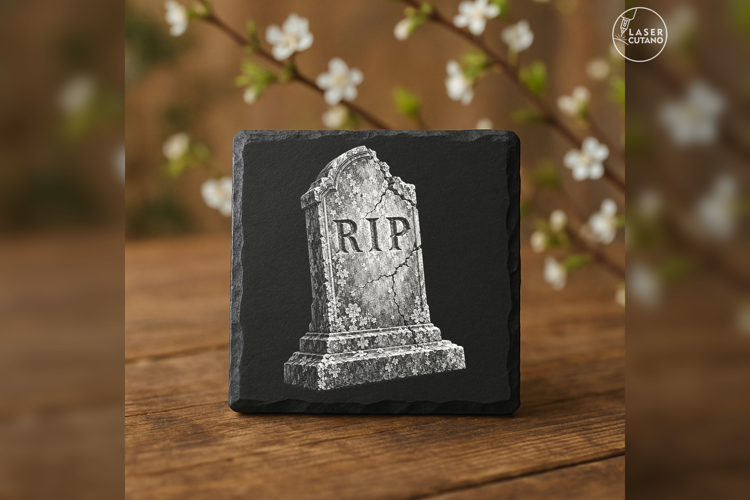 The Three Letters Gothic Laser Engraving PNG