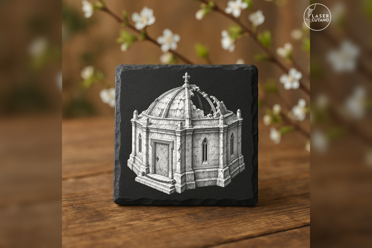 The Octagonal Silence Gothic Laser Engraving PNG