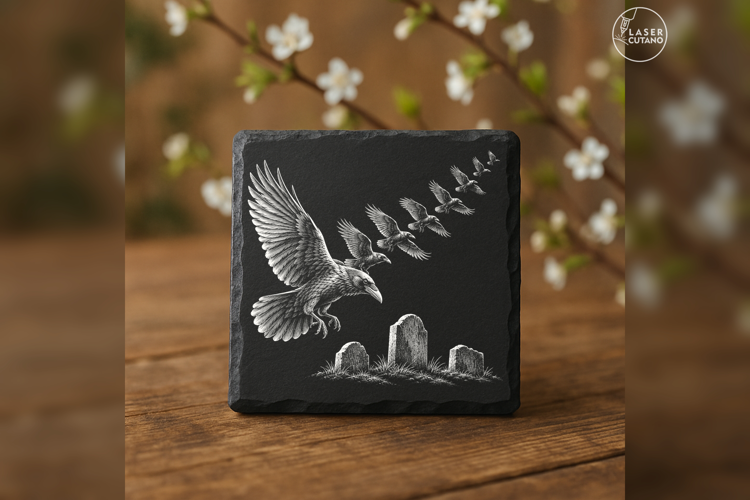 The Black Procession Gothic Laser Engraving PNG