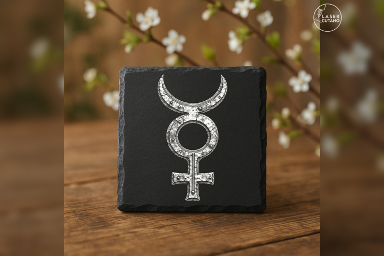 The Mercury Reliquary Occult Laser Engraving PNG