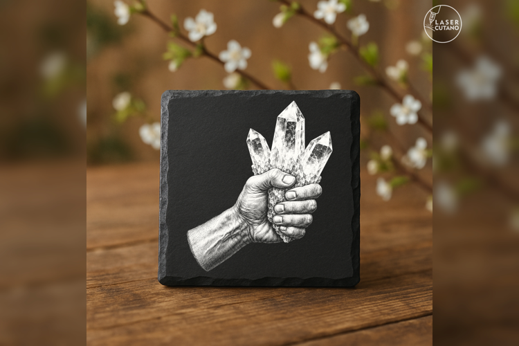 The Crystal Bearer Occult Laser Engraving PNG