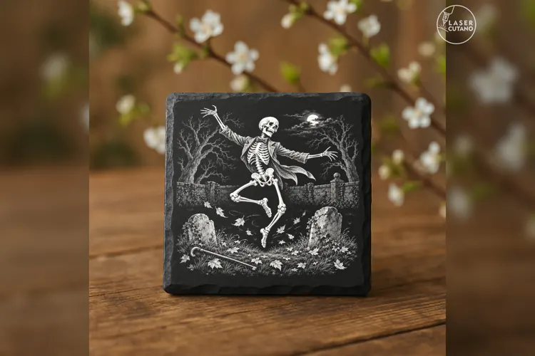The Graveyard Reel Vintage Halloween Laser Engraving PNG