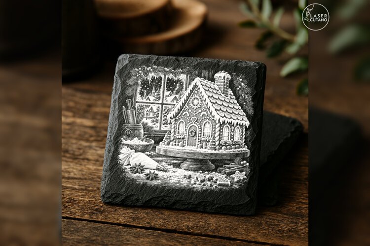 The Sugarglass Bakery Christmas Engraving PNG example image 1