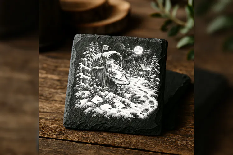 The Wishbox at Snowgate Christmas Laser Engraving PNG