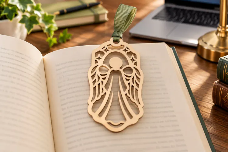 Arch Christmas Angel Winter Bookmark Laser Cut SVG