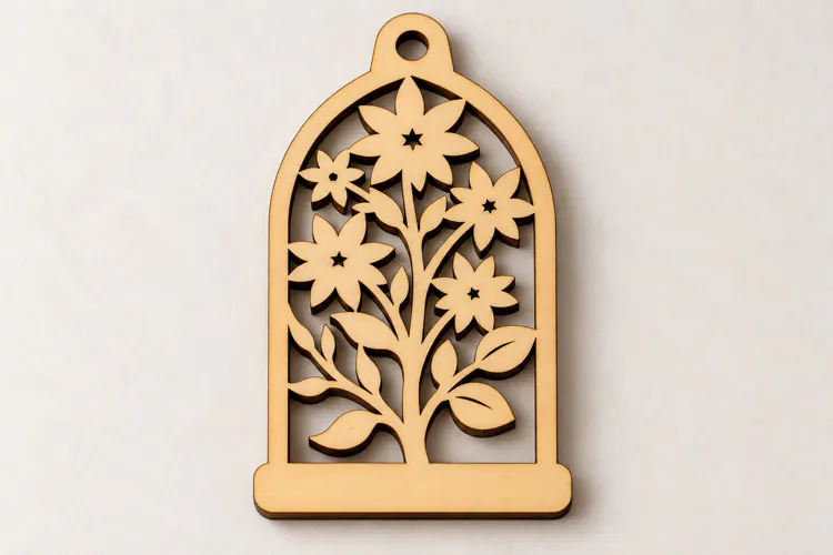 Wildflower Garden Arch Keychain Laser Cut Svg Png Dxf Eps
