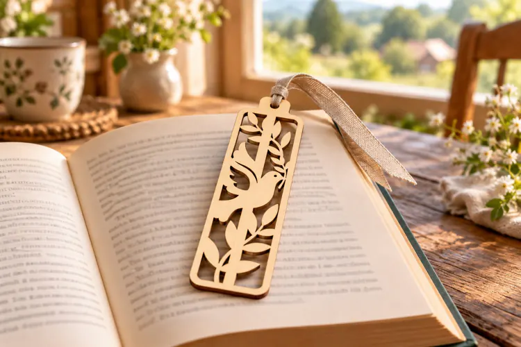 Butterfly Garden Rectangle Bookmark Laser Cut SVG PNG Desig