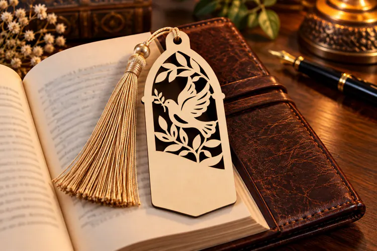 Rose Arch Bookmark Laser Cut SVG PNG Design, Wooden Bookmark