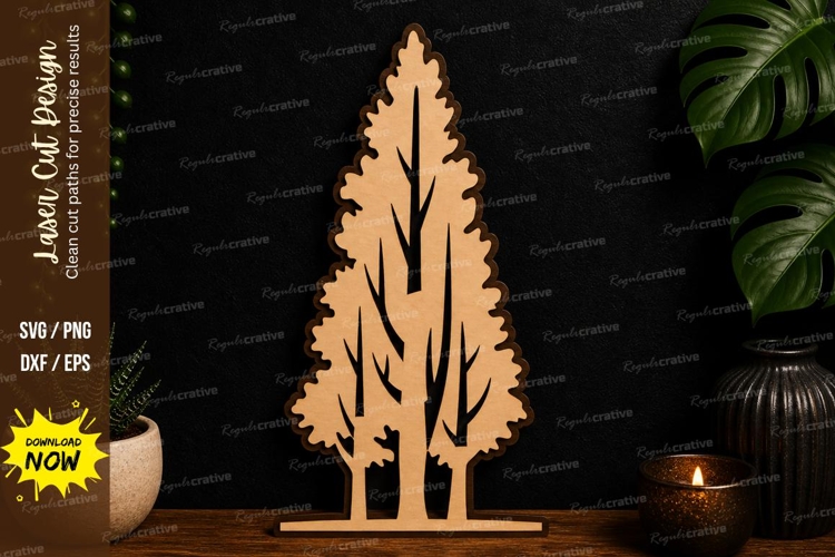 Pine Tree Silhouette Image 2