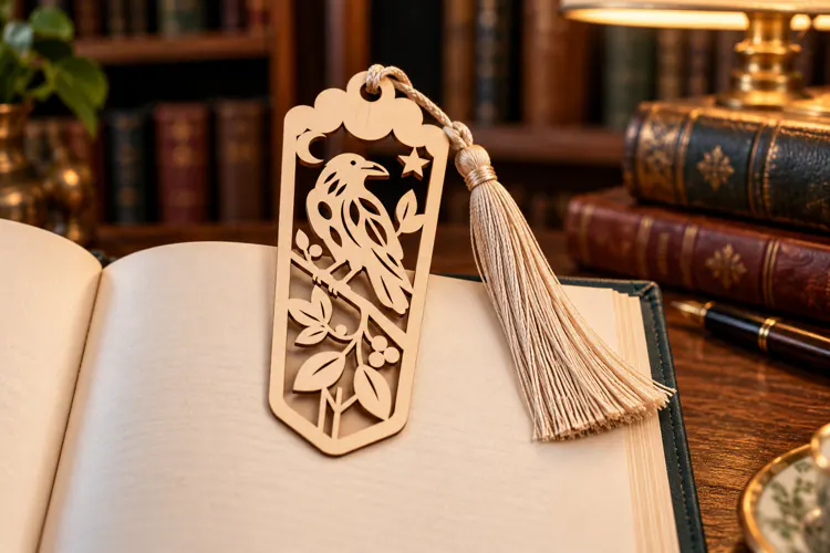 Botanical Bookmark Laser Cut SVG PNG wildflower stem, flora