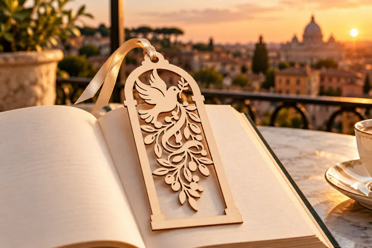 Garden Bird Floral Bookmark Laser Cut SVG PNG garden bird