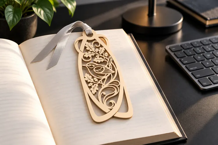 Rose Swirl Bookmark Laser Cut SVG PNG rose, swirling rose,