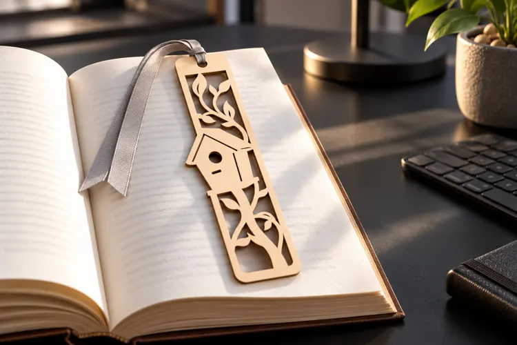 Flower Bookmark Laser Cut SVG PNG geometric flower, angular