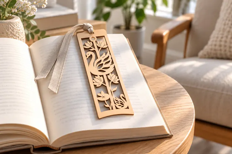 Floral Vine Rectangle Bookmark Laser Cut SVG PNG floral vine