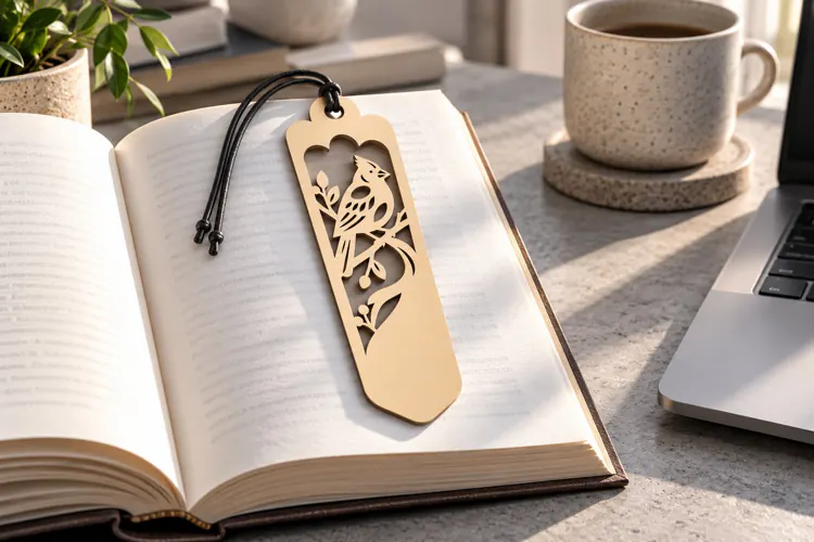 Owl Vine Pointed Bookmark Laser Cut SVG PNG owl vine motif,