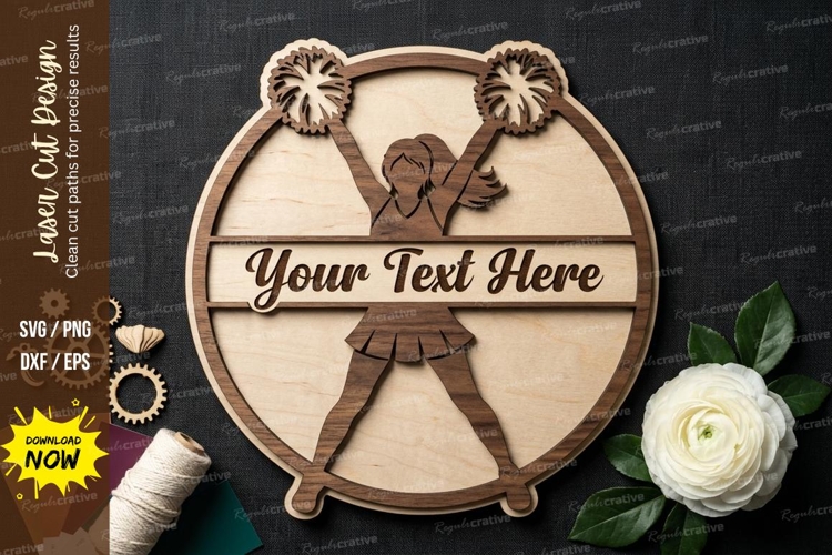Gym Girl Frame laser Cut svg Cutting file gym girl svg
