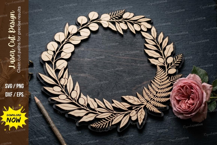 Leaf Wreath Svg Image 15