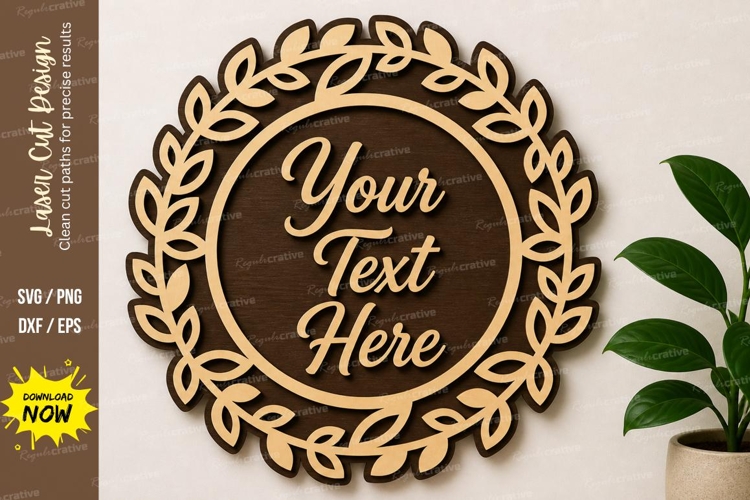 Leaf Wreath Svg Image 24