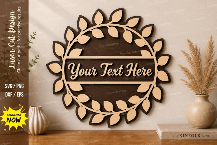 Leaf Wreath Svg Image 3